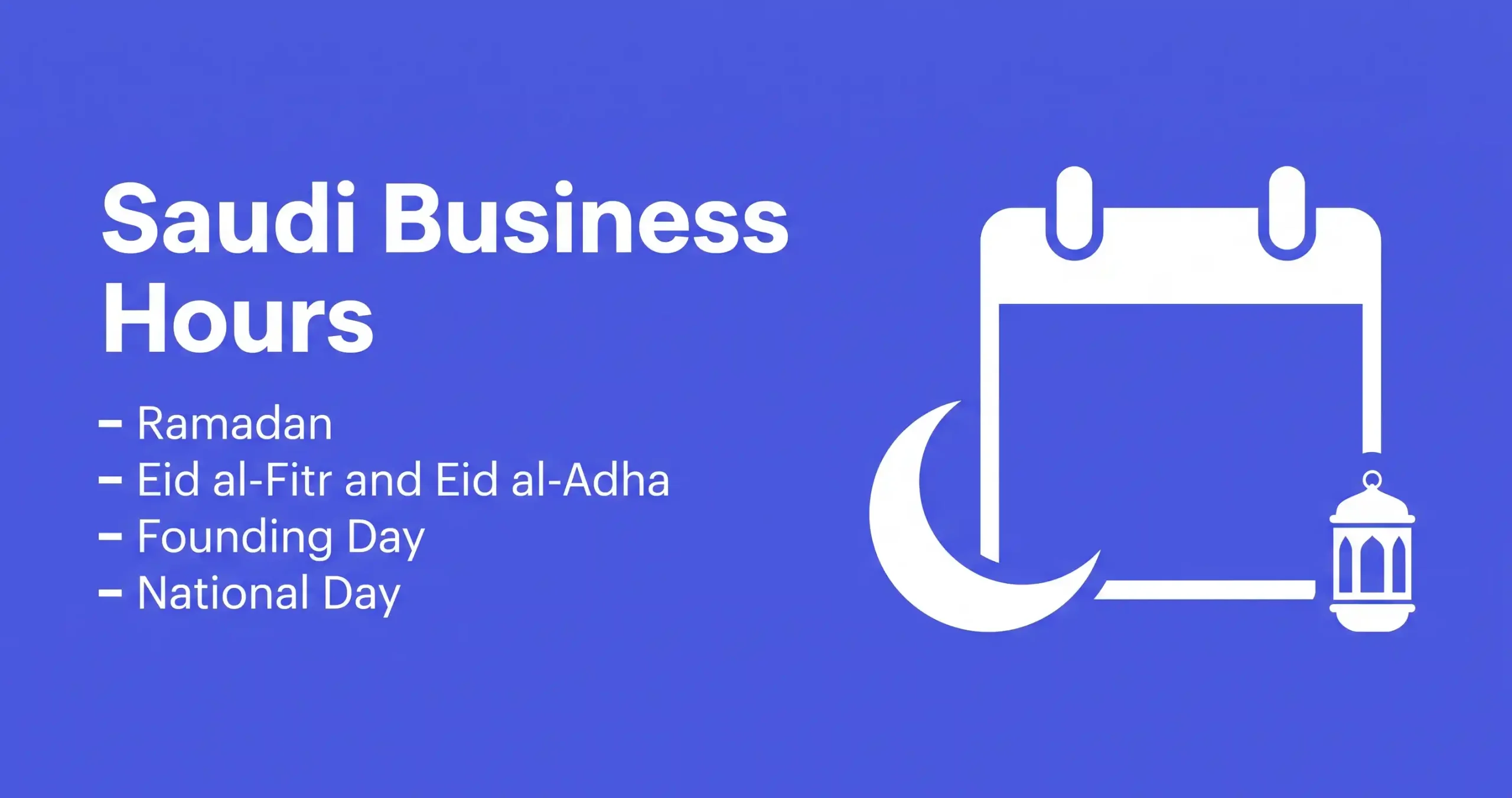 Business hours for the Saudi calendar