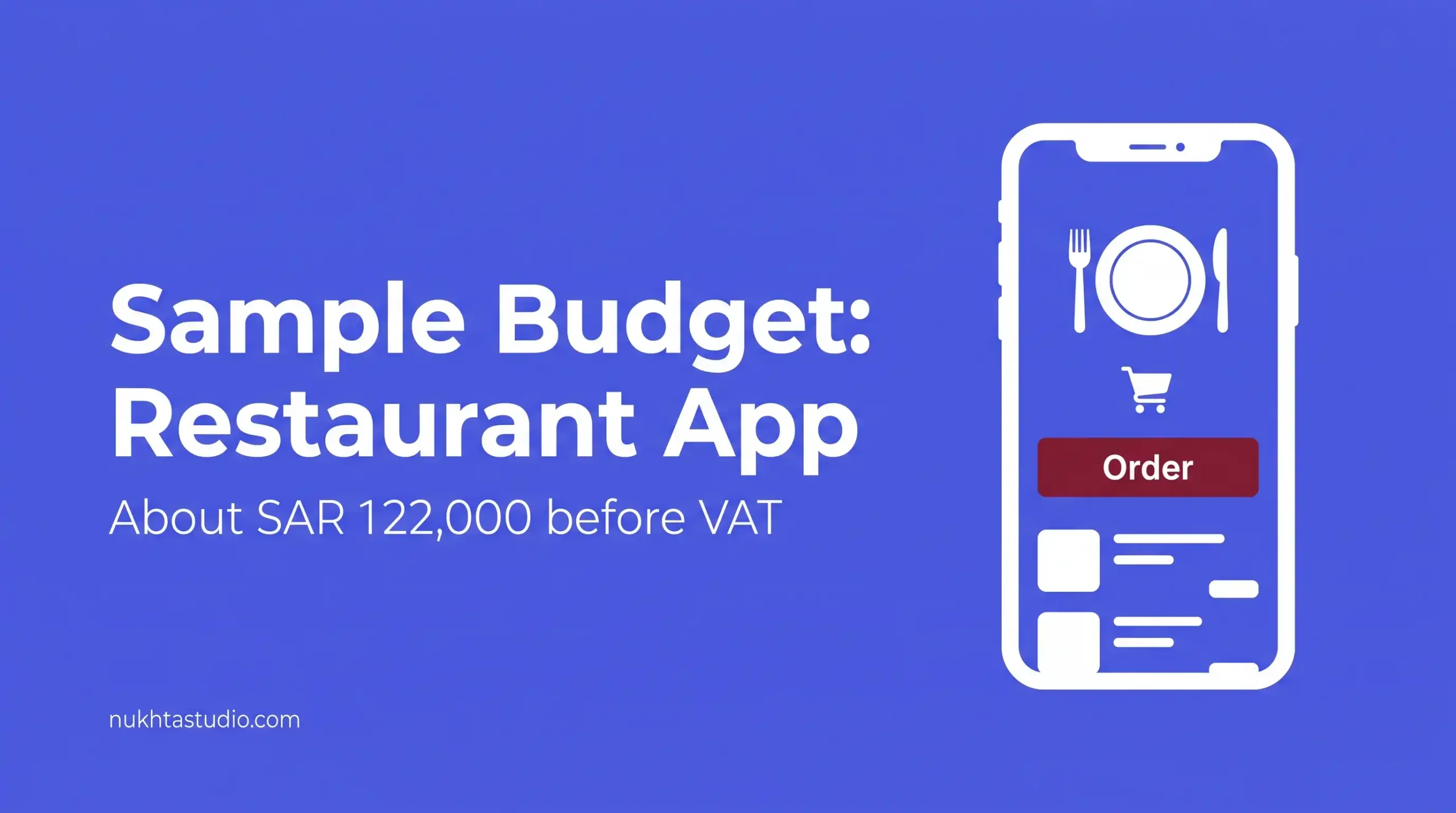 phone mockup with simple restaurant ordering screens, flat style
